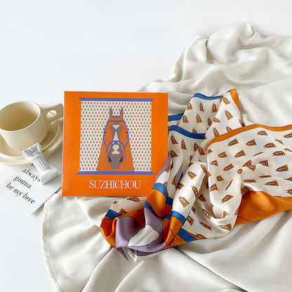 A silk scarf gift box gift