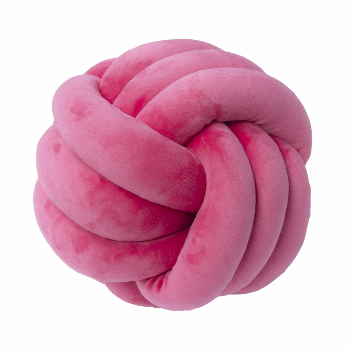 A braided ball pillow
