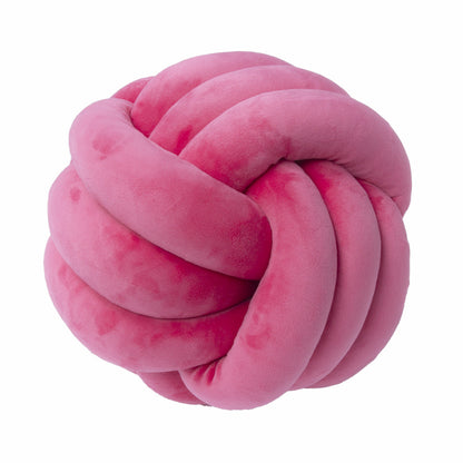 A braided ball pillow