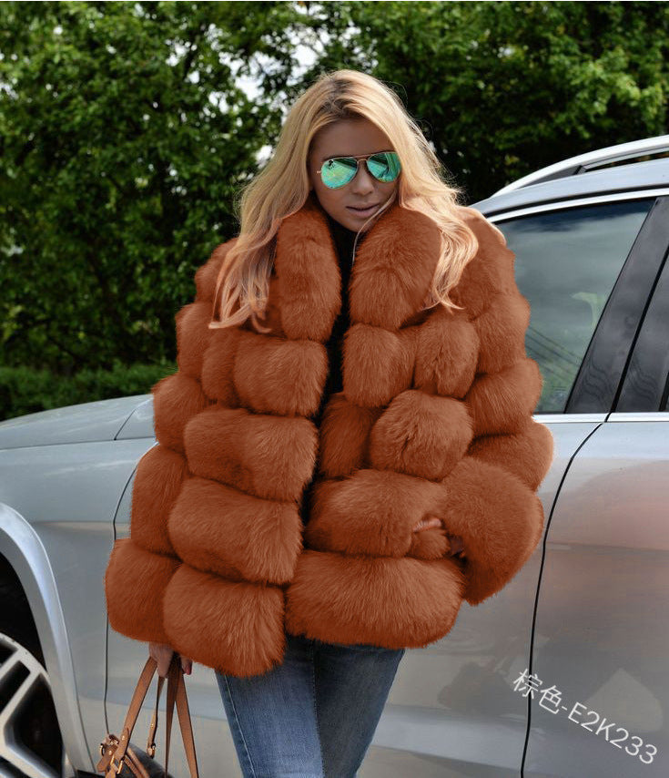 A faux fur jacket