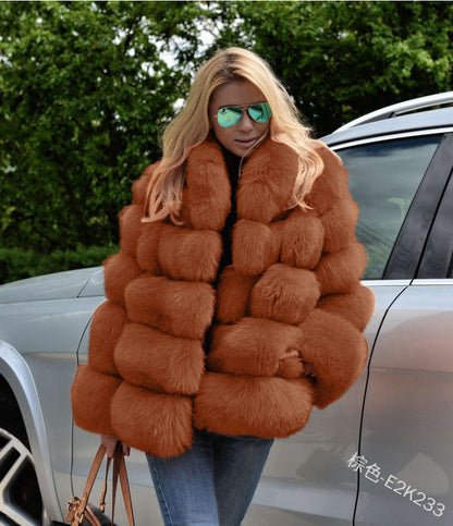 A faux fur jacket