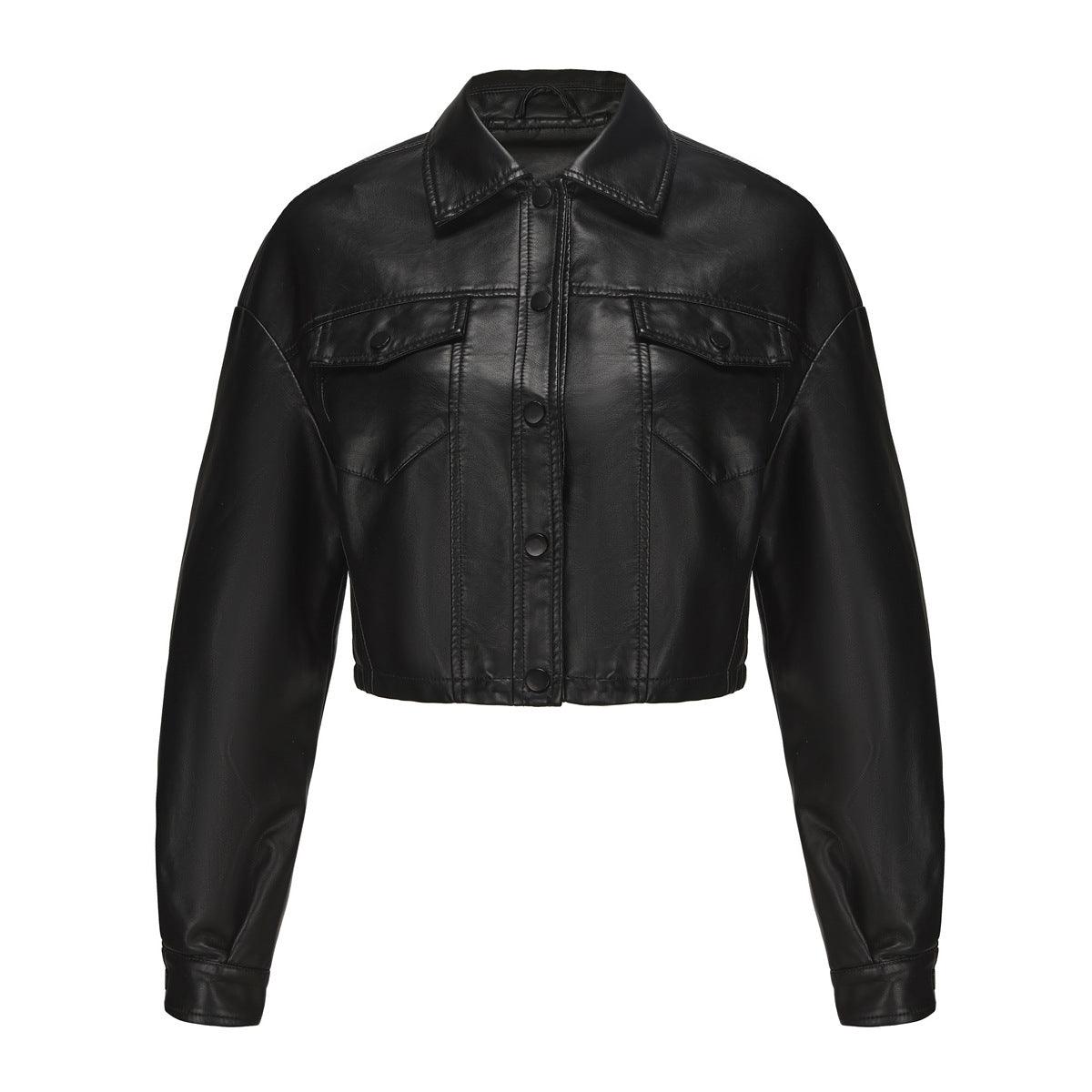 A women's leather jacket