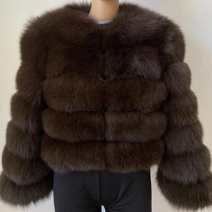 A warm faux fur jacket