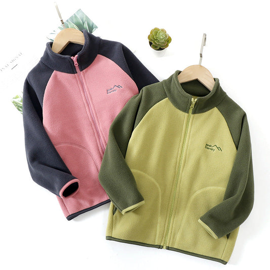 A Children's fleece warm jacket