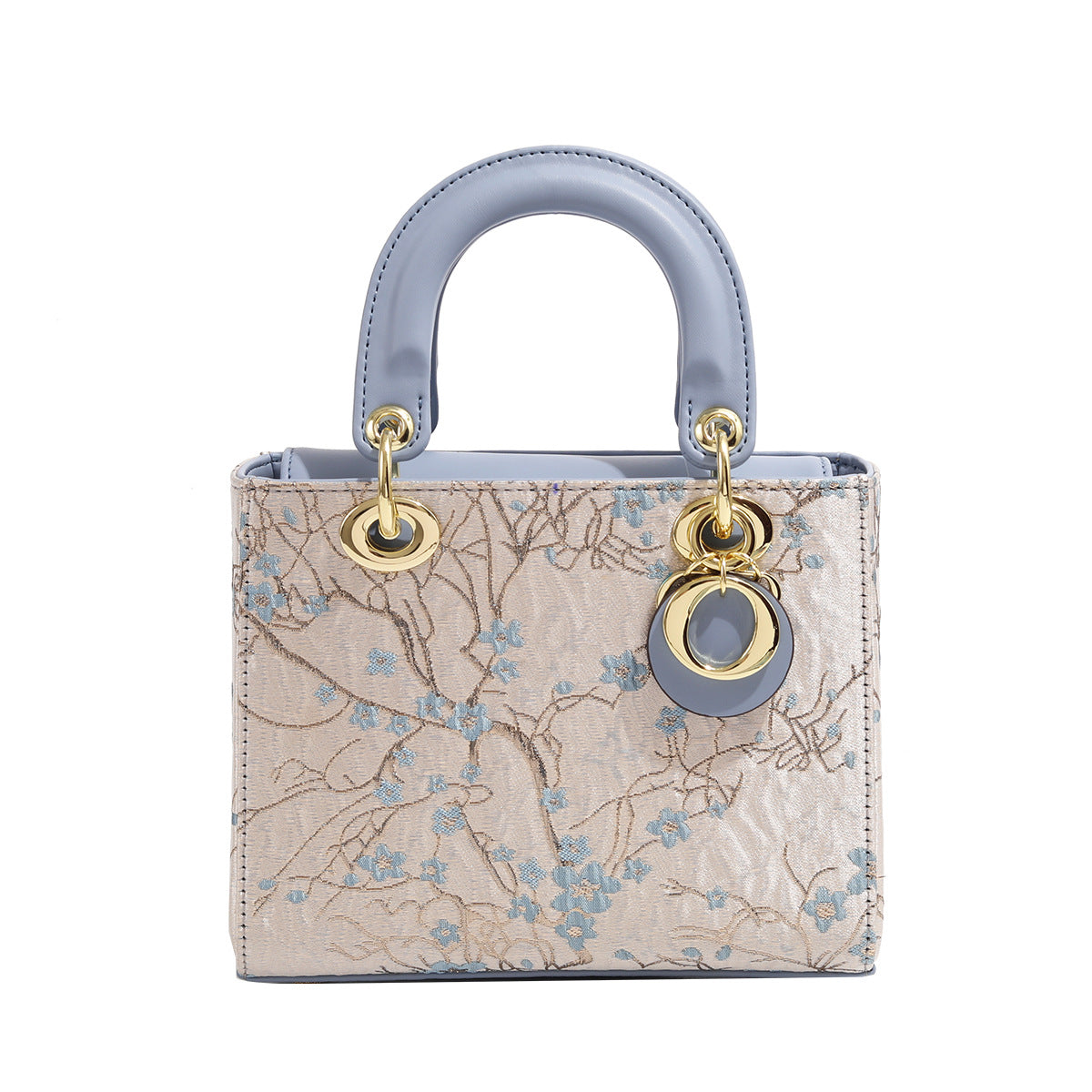 A embroidered shoulder bag messenger bag