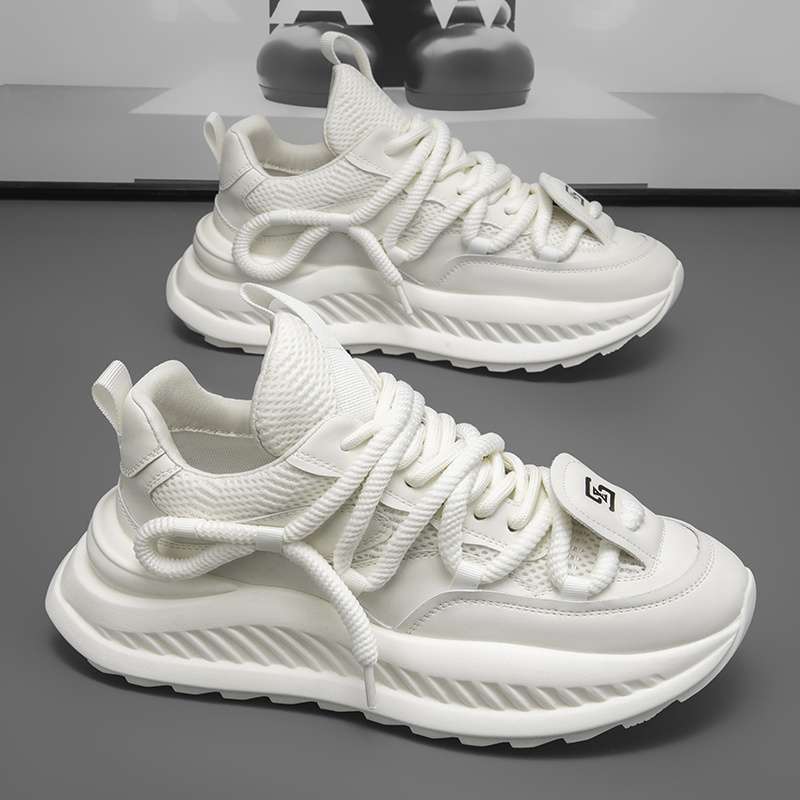 A summer men's shoes breathable mesh thick sole