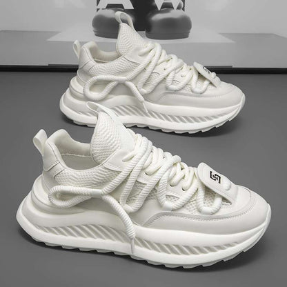 A summer men's shoes breathable mesh thick sole