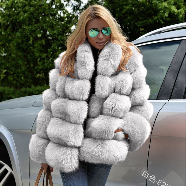 A faux fur jacket