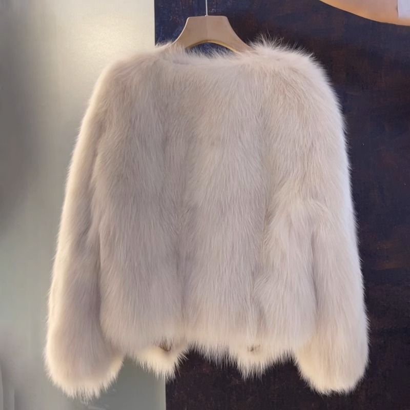 A faux fur jacket