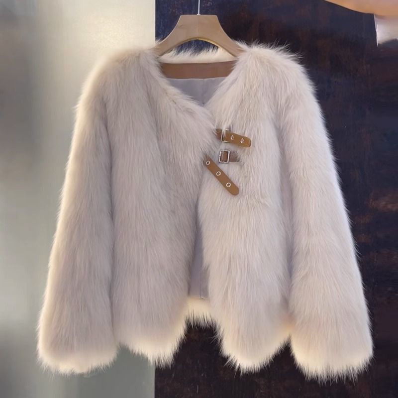 A faux fur jacket