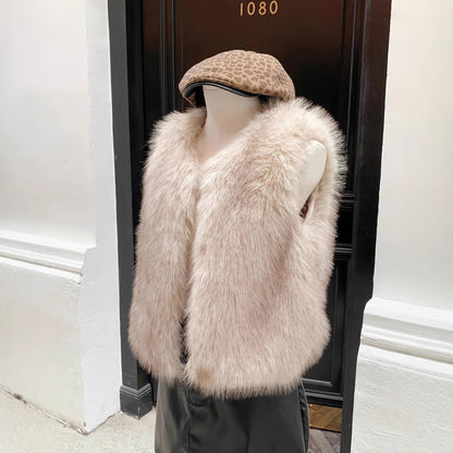 A faux fur jacket