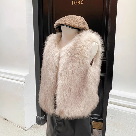 A faux fur jacket