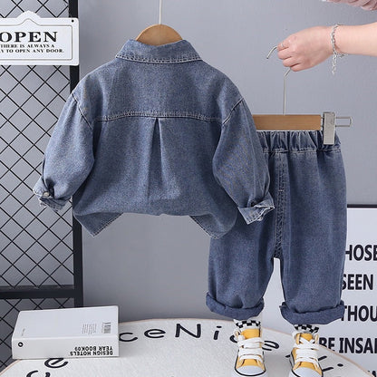 A children's denim suit