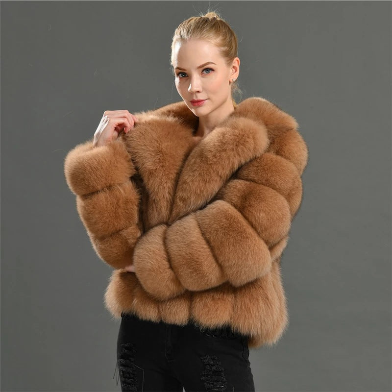 A faux fur jacket