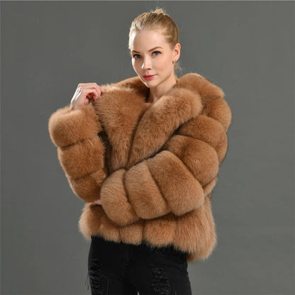 A faux fur jacket