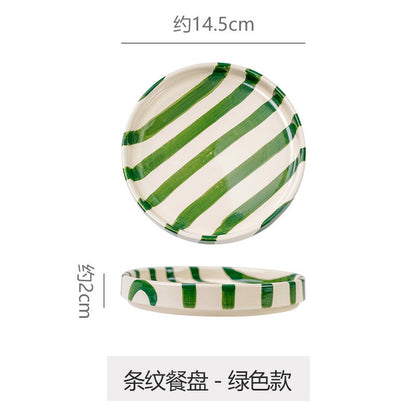 A ceramic disc stripes