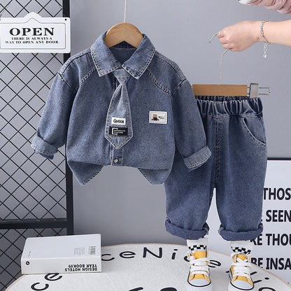 A children's denim suit