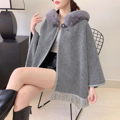 A faux fur jacket