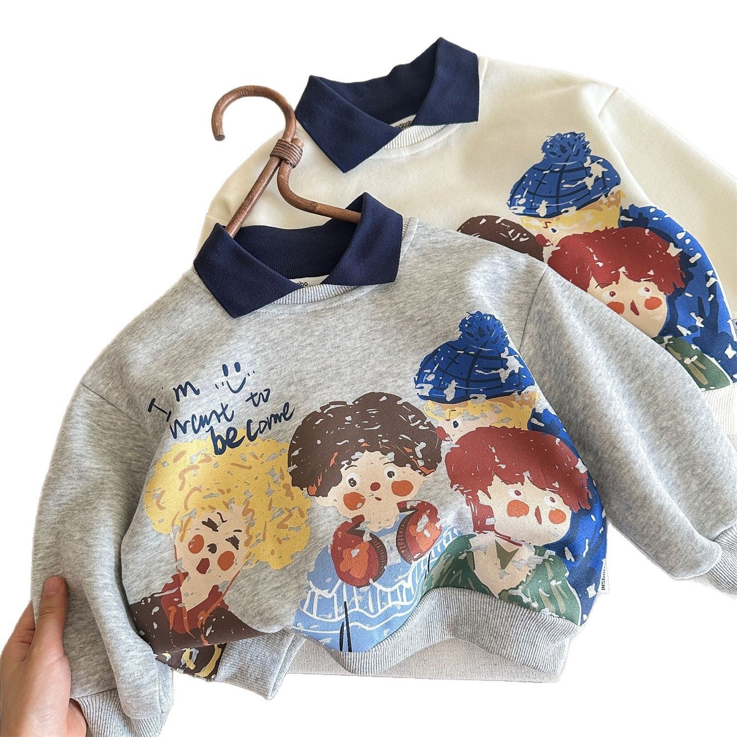 A children's long-sleeved top