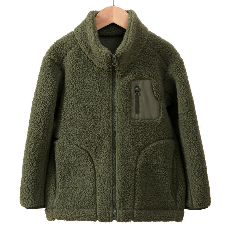 A Children's fleece warm jacket