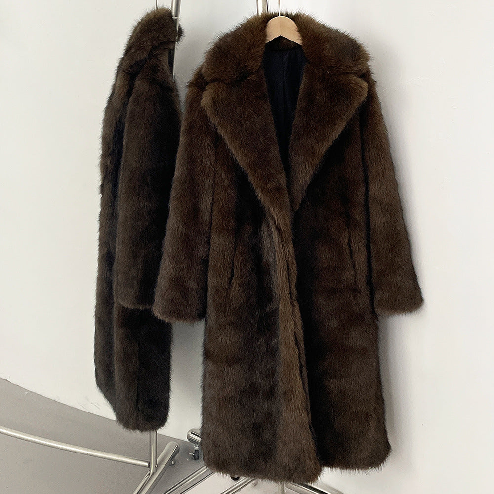 A faux fur jacket