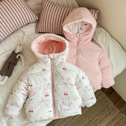 A Children's reversible warm jacket