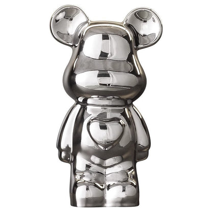 A cartoon love bear violent bear ornament