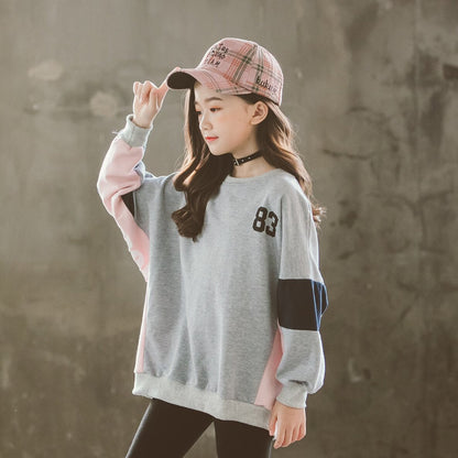 B2-m26 Girls' spring and autumn cotton sweater - Mixbatch