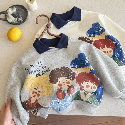 A children's long-sleeved top