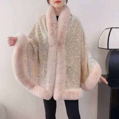 A faux fur jacket