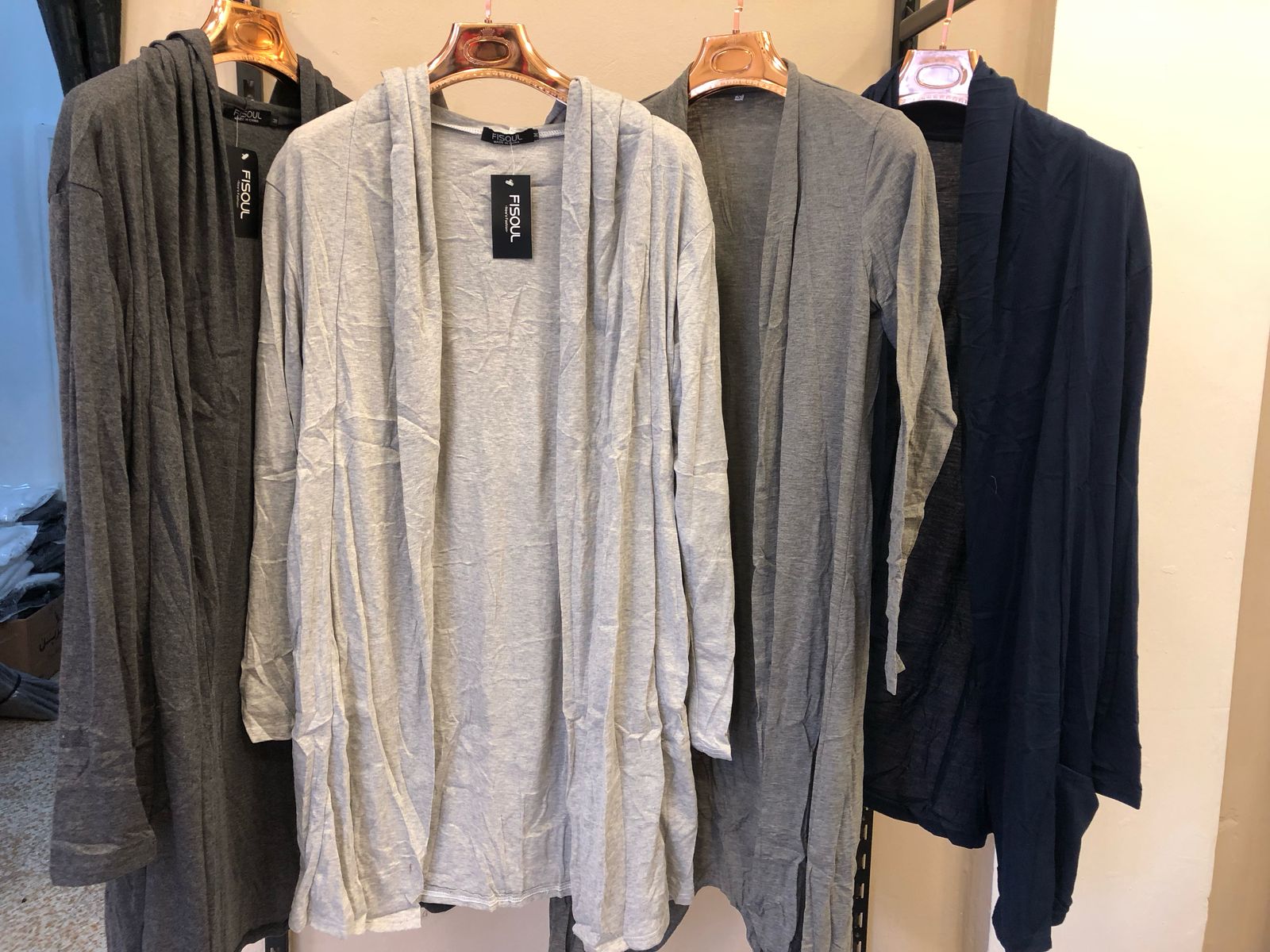 B3-M37 Thin cotton cardigan cape slim-fitting long coat - Mixbatch