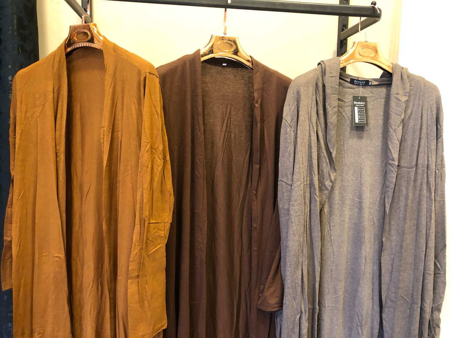 B3-M37 Thin cotton cardigan cape slim-fitting long coat - Mixbatch