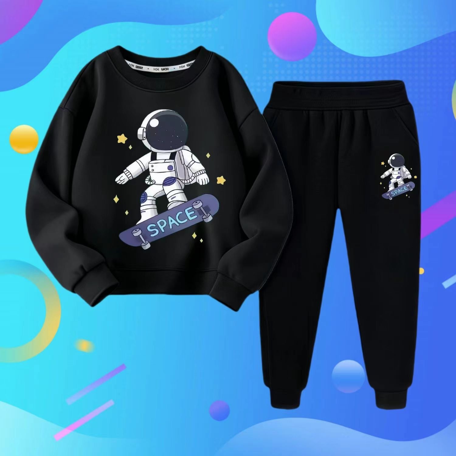 B3-M31   New Spring and Autumn Cotton Children's Sweater Thin  Two-piece Set - Mixbatch