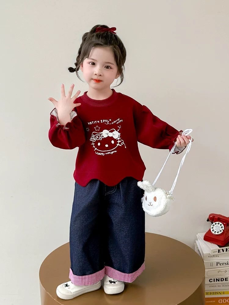 P children's sweater jeans set