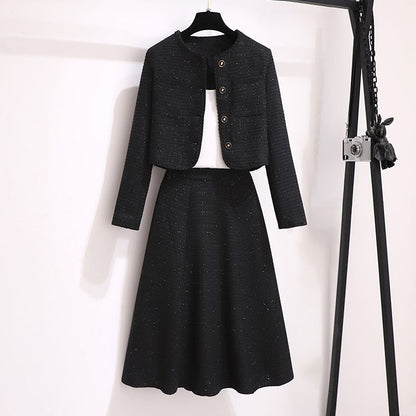 P autumn and winter skirt set two-piece set