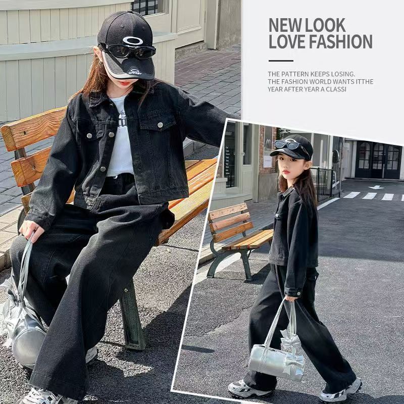 P children's denim suit