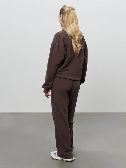 Sweatshirt and Pants Two-Piece Set