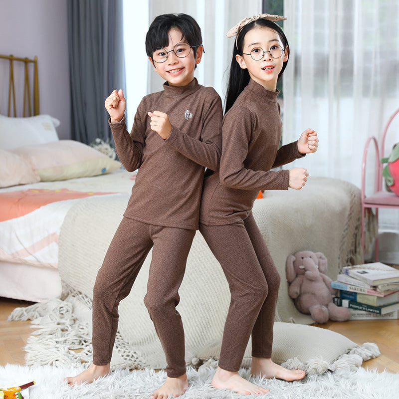 Children's Mid-Neck Thermal Underwear Set