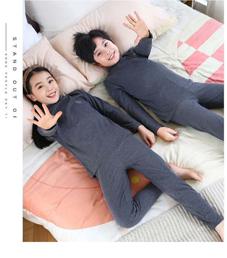 Children's Mid-Neck Thermal Underwear Set