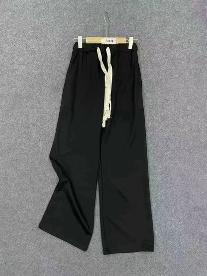 B2-m10 casual pants for women's spring and autumn new ins straight wide legs loose casual - Mixbatch
