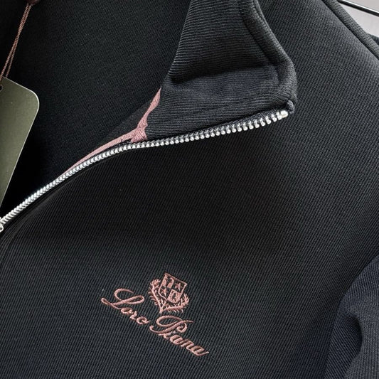 A trendy men's clothing Italian niche versatile casual two-piece set autumn and winter letter embroidered slim suit jacket