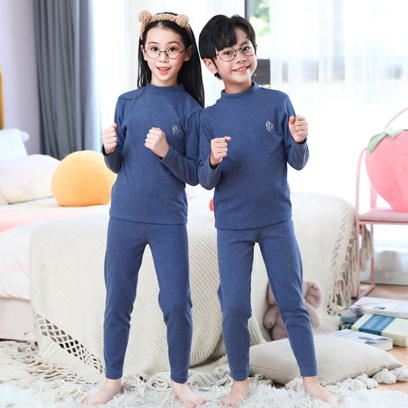 Children's Mid-Neck Thermal Underwear Set