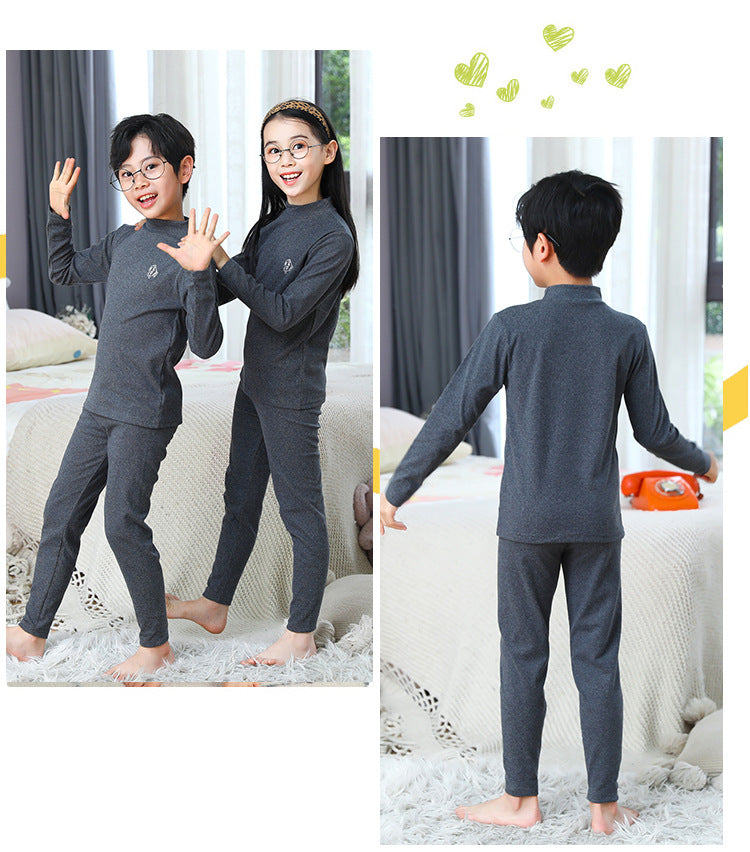 Children's Mid-Neck Thermal Underwear Set
