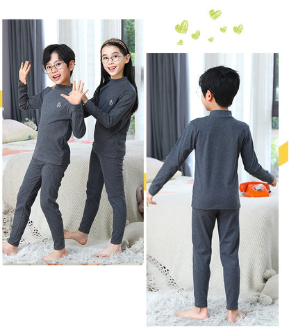 Children's Mid-Neck Thermal Underwear Set