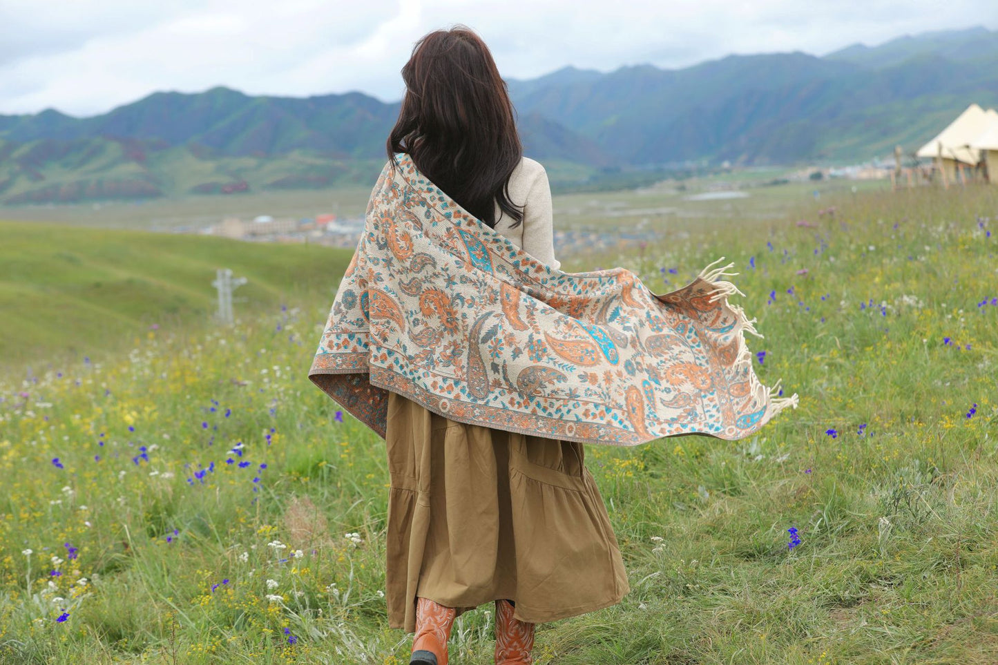 Autumn and Winter Scarf Shawl