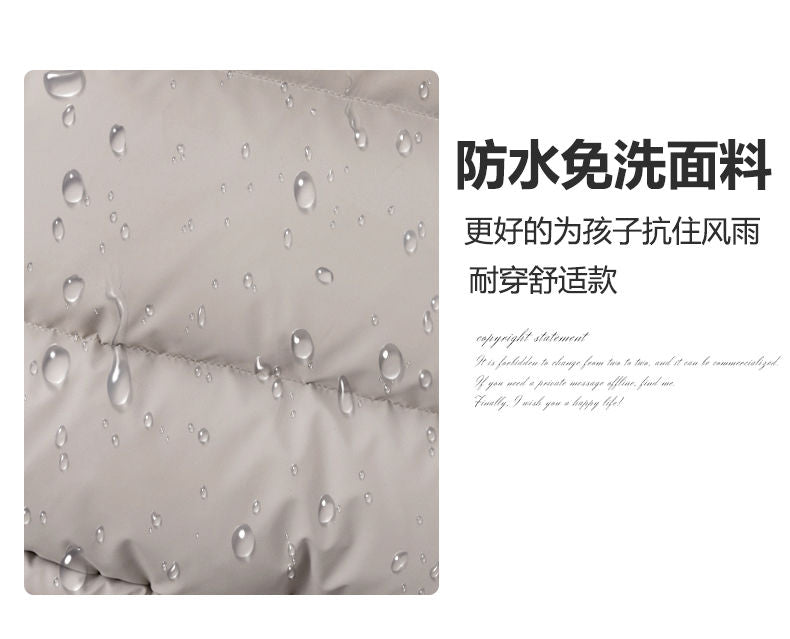 A cotton-padded jacket winter leave-in boys medium and older children thickened cotton-padded jacket