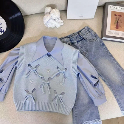 P Children's Shirt Jeans Set