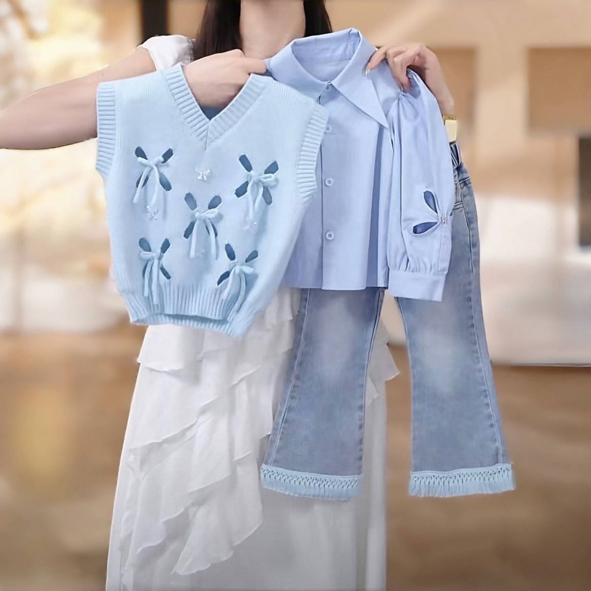 P Children's Shirt Jeans Set