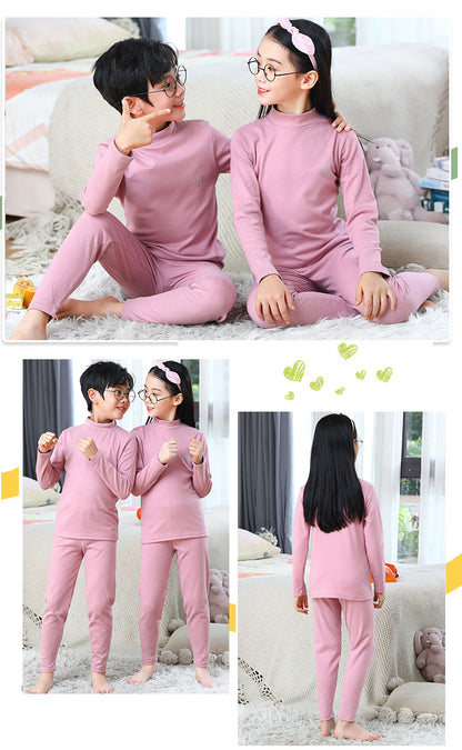 Children's Mid-Neck Thermal Underwear Set