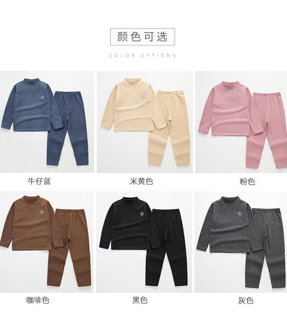 Children's Mid-Neck Thermal Underwear Set